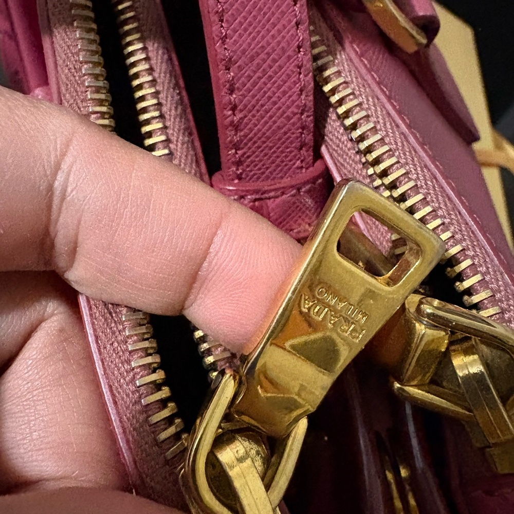 Prada Fuchsia Leather Satchel - Picture 6 of 13